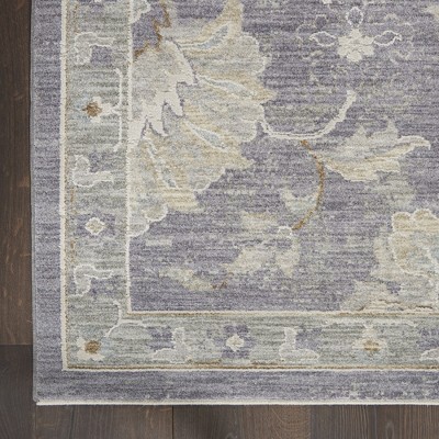Charcoal Elegance 8' x 10' Hand-Knotted Synthetic Area Rug