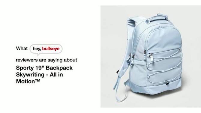 Sporty 19" Backpack - All in Motion™, 2 of 7, play video