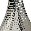 HomeRoots 17" Silver Hammered Stainless Steel Table Vase - 4 of 4