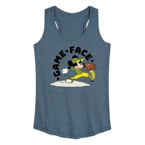 Women's - Disney - Game Face Baseball Graphic Racerback Tank - image 1 of 4