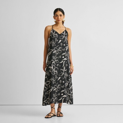 Reistor Women's Midi Slip Dress in Abstract Florals - image 1 of 4