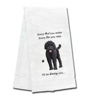 E & S Imports 26.0 Inch Labradoodle Dark Kitchen Towel Dog Puppy Paw Kitchen Towel