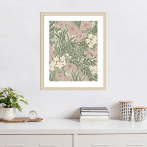 Amanti Art Field of Flowers Light Green by Katie Oshea Framed Wall Art Print - 1 of 4