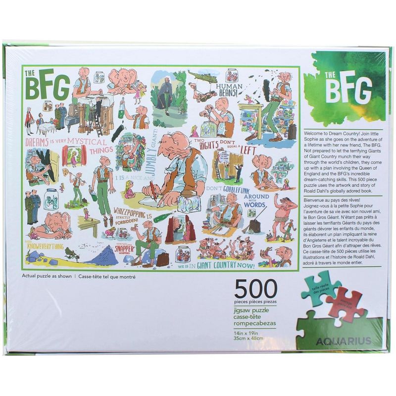 Aquarius Puzzles Dahl The BFG 500 Piece Jigsaw Puzzle, 3 of 4