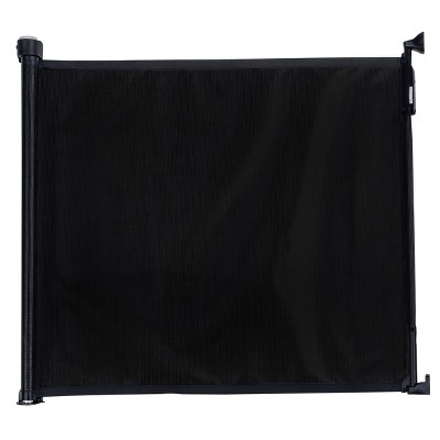 Black Retractable Mesh Safety Gate for Children and Pets