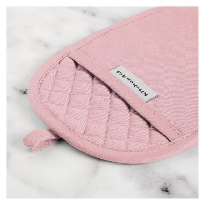 Dried Rose Silicone and Cotton Oval Pot Holder Set