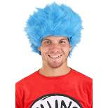 HalloweenCostumes.com One Size Fits Most   Dr. Seuss Thing 1 & Thing 2 Blue Fuzzy Costume Wig., Blue