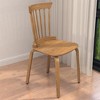 Farmhouse Dining Chair Set of 2, Solid Wood Spindle Back Chairs, Kitchen Dining Room Chairs with Non-Slip Rubber Feet for Home Restaurant - 3 of 4