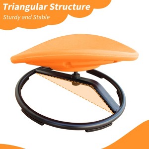 Yinvani Orange Metal Sensory Swivel Chair For Autistic Children - 1 of 4