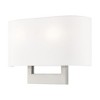Livex Lighting Hayworth 2 - Light Wall Light in  Brushed Nickel - 4 of 4