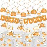 Big Dot of Happiness Little Pumpkin - Fall Birthday Party or Baby Shower Supplies Decoration Kit - Decor Galore Party Pack - 51 Pieces