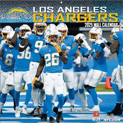 NFL Los Angeles Chargers 2025 12"x12" Team Wall Calendar