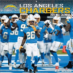 NFL Los Angeles Chargers 2025 12"x12" Team Wall Calendar - 1 of 4