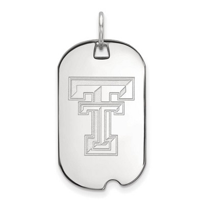 Black Bow Jewelry 14k White Gold Texas Tech Red Raiders NCAA Pendant
