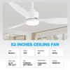 Airsurfer 52-Inch White Ceiling Fan with Remote, Reversible DC Motor, 3 ABS Blades & Color-Changing LED Light - 4 of 4