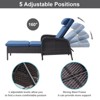 POCASSY Outdoor Chaise Lounge Chair Patio Recliner with Cushion, Adjustable Backrest Outdoor Recliner with All Weather Wicker and Olefin Cushion Cover - 2 of 4