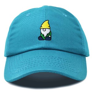 Dalix Gnome Embroidered Cotton Baseball Cap Adjustable Dad Hat Mens - 1 of 4