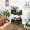 Costway 2-Tier Metal Elevated Garden Bed Raised Planter Box Flowers Plant Stand - 4 of 4