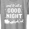 Women's - Instant Message - And To All A Good Night Christmas Short Sleeve Graphic T-Shirt - 2 of 4