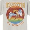Led Zeppelin U.S. Tour 1975 T-Shirt - Vintage Rock Crew Neck Short Sleeve T-shirt - 2 of 2