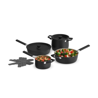 bella 9pc StoreMore Ceramic Nonstick Cookware Set