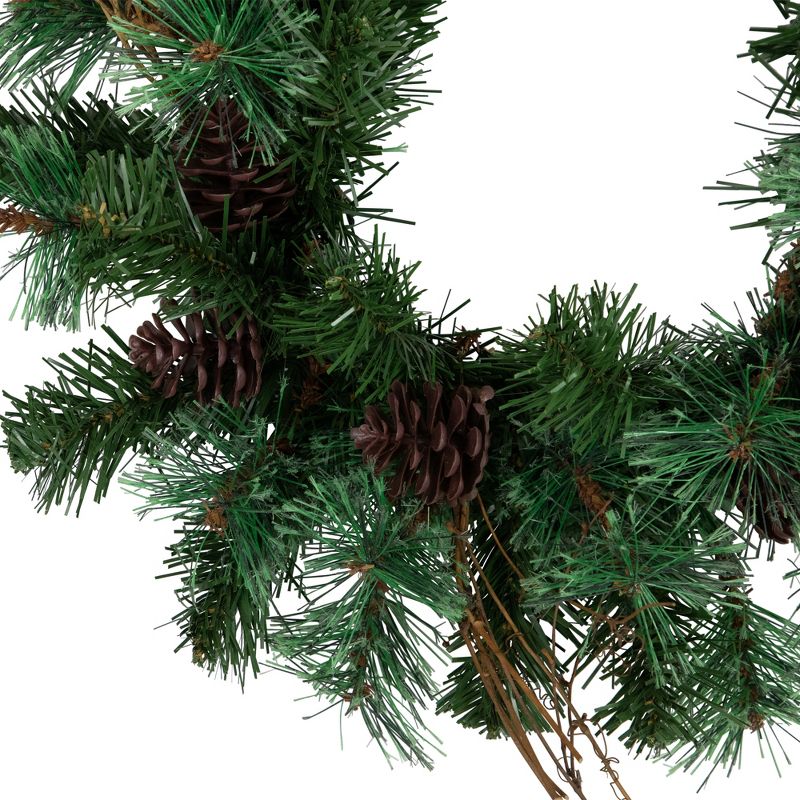 Northlight 24" Unlit Country Mixed Pine Artificial Christmas Wreath, 6 of 8