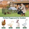 GOTGELIF Large Metal Chicken Coop 87" x 40" Chicken Cage Hen House with Waterproof Cover - 3 of 4