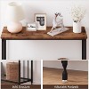 Acekool Narrow Entryway Console Table,  Industrial Sofa Table with Storage Shelf, for Hallway, Living Room, Office - 3 of 4