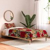 Deny Designs Twin Extra Long Avenie Yuletide Bright Comforter and Pillow Sham Green - 2 of 4