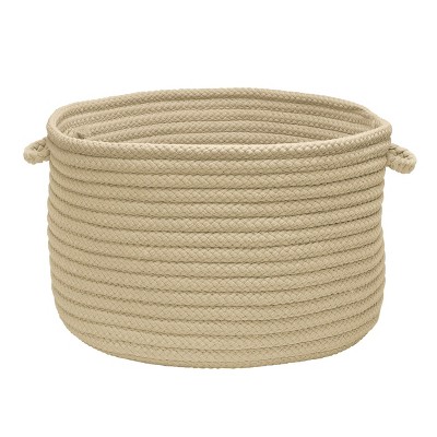 Colonial Mills Simply Home Solid - Linen 24"x24"x14"  100% Polypropylene Round