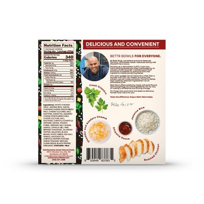 Bettr Bowl Frozen Chipotle Chicken Burrito Bowl - 9oz