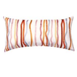 17x9 inch Terra Cotta Decorative Pillow – Climaweave Polyester by Manual Woodworkers and Weavers - 1 of 3