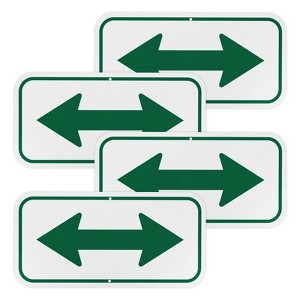 Unique Bargains Aluminum Reflective Outdoor Garden Arrow Sign for Outdoor Lawn Garden 1 Pc - 1 of 4