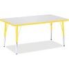 Jonti-Craft Berries Elementary Height Color Edge Rectangle Table (30 x 48) in Yellow - 2 of 2