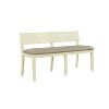 Boraam Capella Beige Faux Leather Dining Height Bench Buttermilk - 2 of 4