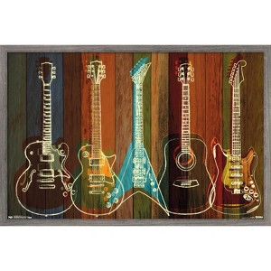 Trends International Guitars Wall Art Framed Wall Poster Prints - 1 of 4