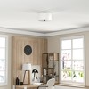 Hudson and Canal 12" Flush Mount with Fabric Shade - 3 of 4
