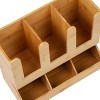Mind Reader Cup and Condiment Station, Countertop Organizer, Coffee Bar, Kitchen, 13.625"L x 6.75"W x 11.5"H, Brown - 3 of 4