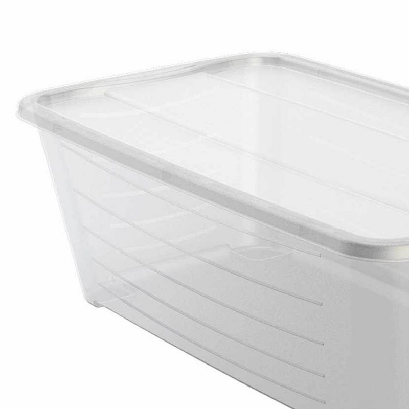 Life Story 6 Qt Rectangular Clear Plastic Protective Storage Shoe Box, 24 Pack, 5 of 6
