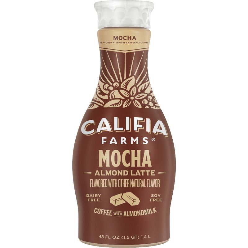 Califia Farms Mocha Cold Brew Coffee with Almond Milk - 48 fl oz, 1 of 8