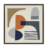 Kate and Laurel Abstract Mid Century by Rachel Lee, 22x22, Walnut Brown - 2 of 4