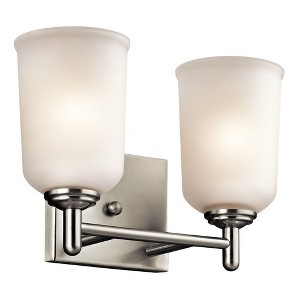 Kichler Lighting Shailene 2 - Light Vanity in  Brushed Nickel - 1 of 3