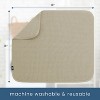 LunaLulinlk Dish Drying Mat, 16” x 18”, Absorbent Microfiber Kitchen Counter Mat, Dish Drying Pad Pure Cashmere - 4 of 4