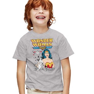 Boys' Short Sleeve Wonder Woman Wonderwoman Duo T-Shirt - 1 of 4