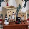 SKL Home By Saturday Knight Ltd Rustic Plaid Snowman Waste Basket - 9.97X7.82X7.85", Multi - 4 of 4
