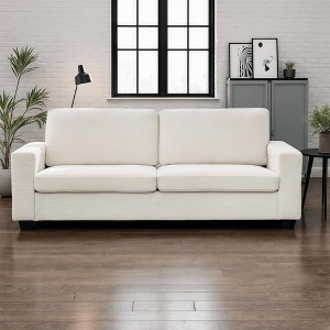 GustoWave 83'' Modern Fabric 3 Seater Couch with Wide Armrest, Corduroy Living Room Simple Sofa with Washable Cover - 1 of 4