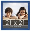 PosterPalooza | Square Classic Modern Blue Picture Frame - UV Acrylic, Foam Board Backing, Hanging Hardware - 2 of 4