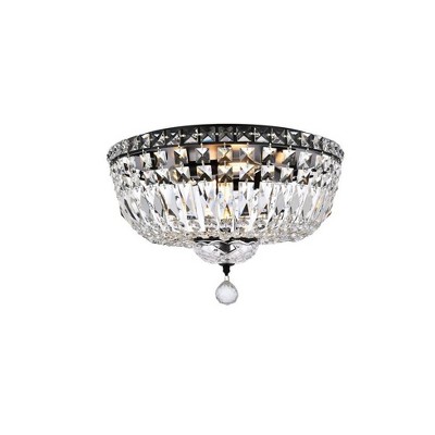 Elegant Lighting Tranquil 6 - Light Flush Mount in  Black