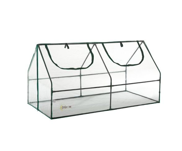 Ultra Deluxe Compact Outdoor Seed Starter Greenhouse Cloche - Light Clear - Ogrow