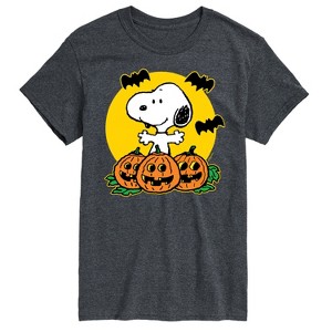 Men's - Peanuts - Snoopy Pumpkin Patch Short Sleeve Graphic T-Shirt - 1 of 4